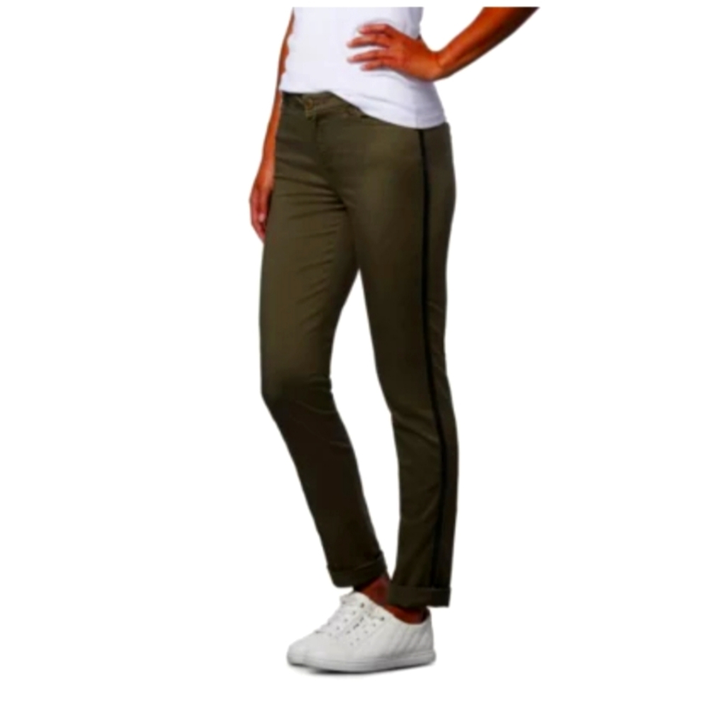 Women's Chino Pant Light Olive Tuxedo stripe